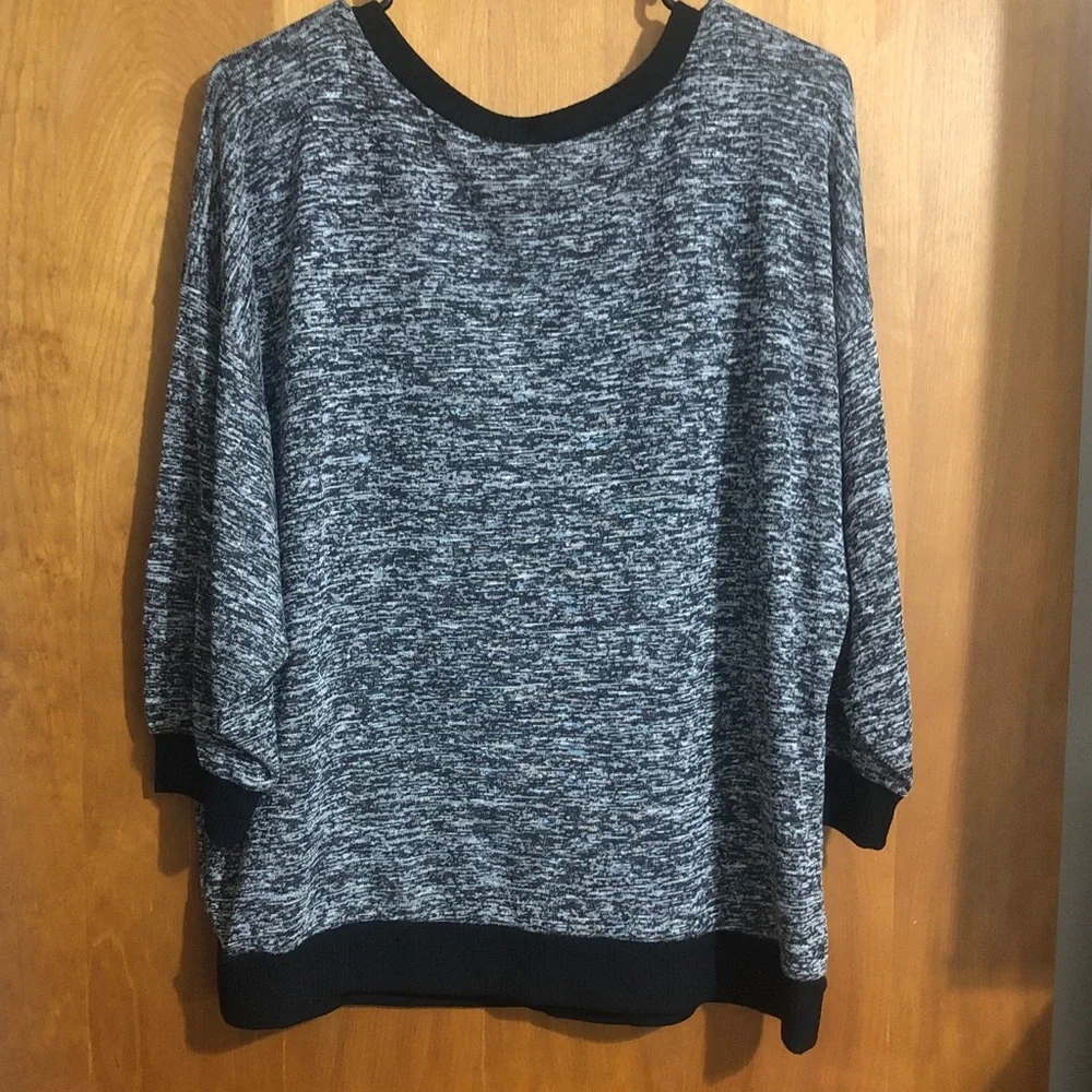 Cato Black and Gray Knit Sweater - Picture 3 of 5